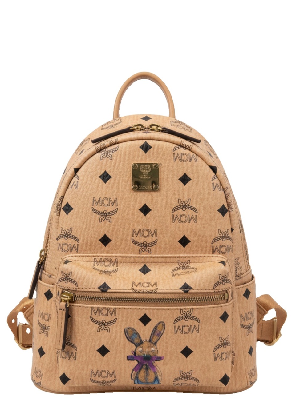 🛍️MCM Authentic Limited Edition Visetos Stark Rabbit Backpack